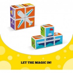 Magnetic Toys | Magnets for Kids | STEM-endorsed Educational Building Cube Set for Creativity & Learning Fun | Swiss-Made | A...