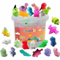 24PCS Mochi Squishy Toys Kawaii Squishies Dinosaur with Storage Box Mini Squishies Pack Fidget Toys for Kids Party Favors Bir...