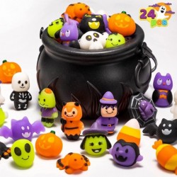 Halloween Cauldron with 24 Pcs Mochi Squeeze Toys for Party Favors Halloween Squishies Halloween Novelty Toys Stress Relief S...