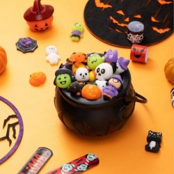 Halloween Cauldron with 24 Pcs Mochi Squeeze Toys for Party Favors Halloween Squishies Halloween Novelty Toys Stress Relief S...