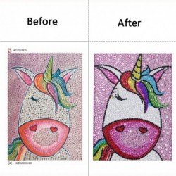 Unicorn Diamond Painting Kits for Kids Diamond Art for Kids with Frame Diamond Art Kits for Kids Beginner 18x23cm $18.05 Kids...