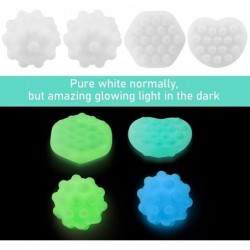 Glow in The Dark Pop Fidget Balls Squeeze 3D Light Up Bouncy Galaxy Heart Push Pop Squishy Stress Ball with Bubbles Sphere Se...