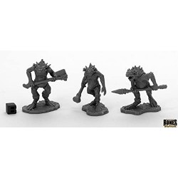 Miniatures Troglodytes (3) 44046 Bones Black Unpainted Plastic Figure $18.27 Miniature Novelty Toys