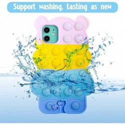 Pop It Phone Case for iPhone 6 Plus / 6s Plus/ 7 Plus/ 8 Plus Push Pop Bubble Fidget Toys iPhone Sensory Case Bubble Popper A...