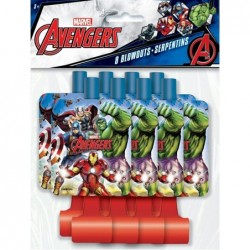 Avengers Party Blowouts | 5.88" x 2" | 8 Pcs $15.28 Miniature Novelty Toys