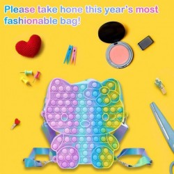 Pop-On-It Fidget Toys Crossbody Bags for Women Girls Push Bubble Its Sensory Pop Fidget Toy Crossbody Handbags Relieve Stress...