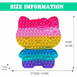 12 in Big Pop Fidget Toy for Girls Cute Sensory Stress Bubble Toy Jumbo Pop Toy for Kids Huge Pop Silicone Stress Toys for Au...