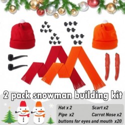 Snowman Kit 2 Pack Snowman Making Kit Outdoor Snowman Decorating Kit Make Your Own Snowman Kit with Family Friends $38.72 Cra...