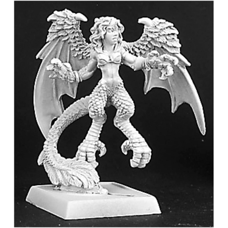 Harpy Reven Adept Miniature 25mm Heroic Scale Warlord Miniatures $18.90 Miniature Novelty Toys