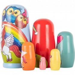 Nesting Dolls Russian Matryoshka Wood Stacking Dolls for Kids Handmade Toys (Unicorn) $29.93 Nesting Dolls