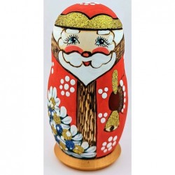 Christmas Santa Claus Design Russian Nesting Dolls 4 Inch Snow Man Penguin Tree Surprise Nesting Dolls $63.31 Nesting Dolls