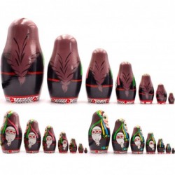 Matryoshka Dolls Set of 7 pcs - Nesting Dolls in Ukrainian Vyshyvanka for Women - Baboushka Nesting Dolls in Ukrainian Tradit...