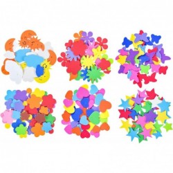 6 Pack Colorful Foam Letter Stickers Decorative Stickers for Journaling Stars Heart Flower Shape 3D Foam Scrapbook Stickers f...