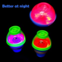 9Pack LED Light Up Spinning Tops with Gyroscope LED Flashing Spinning Toys for Kids Party Favors Goodie Bag Fillers Glow Dark...