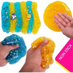 2 Pack Clear Slime Kit Ocean Blue Shark Clear Crystal Slime Fruit Slices Bear Lemon Jelly Mud Slime Soft Crystal Clear Slime ...