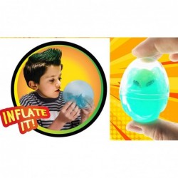 Inflatable Glow in The Dark Egg Slime & Alien Figure (12 Packs) Neon Gooey Fidget Toy Slime Kit Putty Sensory Tactile Stimula...