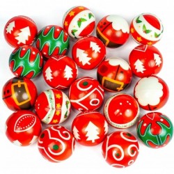 Christmas Stress Ball Toys 20PCS Christmas Squeeze Toys 2.5Inch Bouncy Squeeze Balls for Stress Relief Christmas Party Favors...