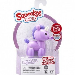 Squeakee Minis Sugapops The Unicorn |Interactive Toy Pet with Chat Back Multicolor (12317) $16.55 Squeeze Toys