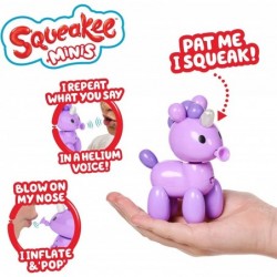 Squeakee Minis Sugapops The Unicorn |Interactive Toy Pet with Chat Back Multicolor (12317) $16.55 Squeeze Toys