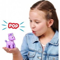 Squeakee Minis Sugapops The Unicorn |Interactive Toy Pet with Chat Back Multicolor (12317) $16.55 Squeeze Toys