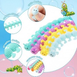 24 Pcs Fidget Worm Stretchy Strings Toy Monkey Noodles Toys Caterpillar Worms Fidget Squishy Sensory Toy for Kids and Adults ...