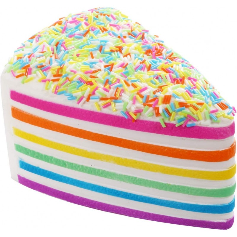 5.8 Inches Squishies Cake Rainbow Jumbo Slow Rising Kawaii Scented Cheese Squishies Xmas New Year Gift $18.53 Squeeze Toys