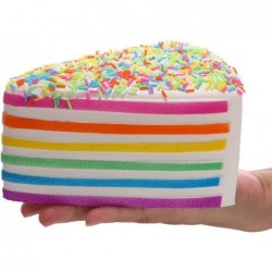 5.8 Inches Squishies Cake Rainbow Jumbo Slow Rising Kawaii Scented Cheese Squishies Xmas New Year Gift $18.53 Squeeze Toys