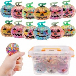 12 Pack Halloween Pumpkin Stress Balls Fidget Toys Squishy Squeeze Ball Toys for Kids Boys Girls Stress Relief Halloween Part...