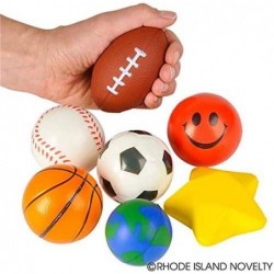 25 PC Stress Ball Toy Assortment 25 Pieces per Order $32.18 Squeeze Toys