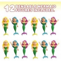 Bendable Mermaid Figures Set of 12 Flexible Magical Figurines Stress Relief Fidget Toys for Kids Birthday Party Favors Goodie...