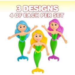 Bendable Mermaid Figures Set of 12 Flexible Magical Figurines Stress Relief Fidget Toys for Kids Birthday Party Favors Goodie...