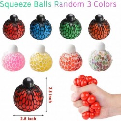 20 Pack Sensory Fidget Toys Set Kawaii Squeeze Mochi Squeeze Squeeze Ball Mesh and Marble Toy Stretchy String Colorful Sensor...