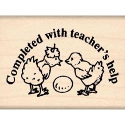 Completed with Teacher's Help Rubber Stamp $19.88 Kids' Drawing & Writing Boards