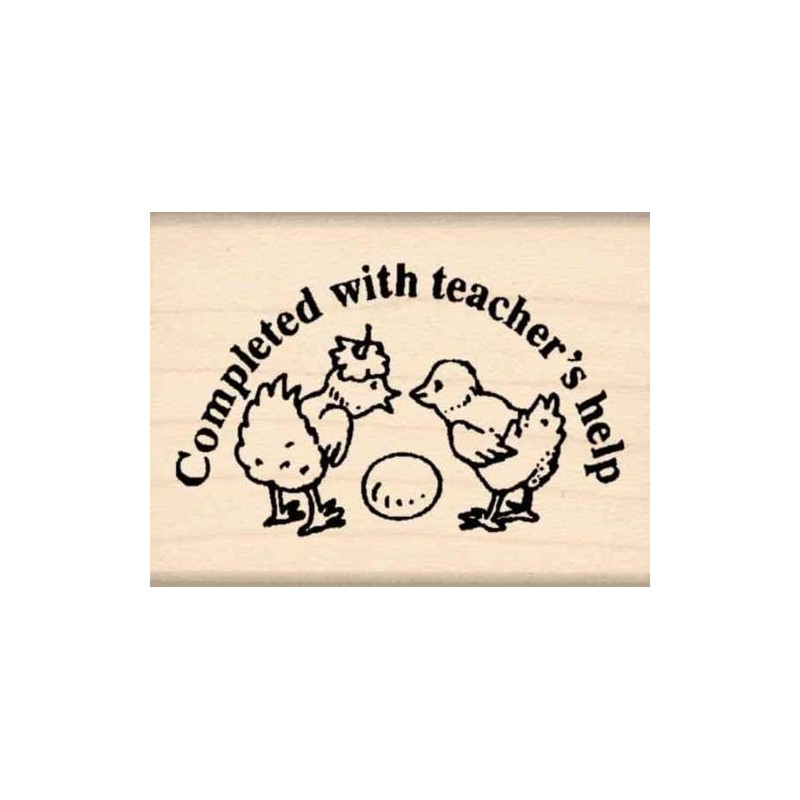 Completed with Teacher's Help Rubber Stamp $19.88 Kids' Drawing & Writing Boards