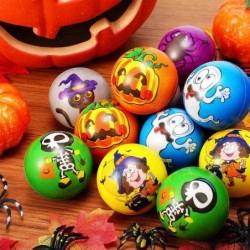 30 Pcs Halloween Stress Balls 2.5 Inch Foam PU Stress Balls Slow Rising Stress Relief Assorted Designs and Colors Stress Ball...