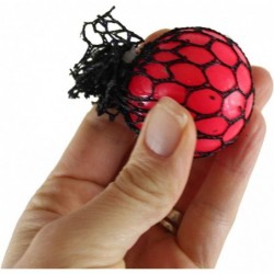 Set of 6 - Tiny 1.5" Mesh Balls - Squishy Fidget Ball with Web Netting - Stress Ball Color Changing Blobs - Sensory Fidget To...