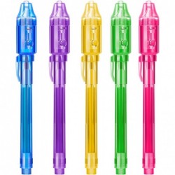 Invisible Ink Pen 5 PCS Spy pen With UV Pen Light Party Favors for Kids 8-12 Stocking Stuffers for Kids Christmas provide Tha...