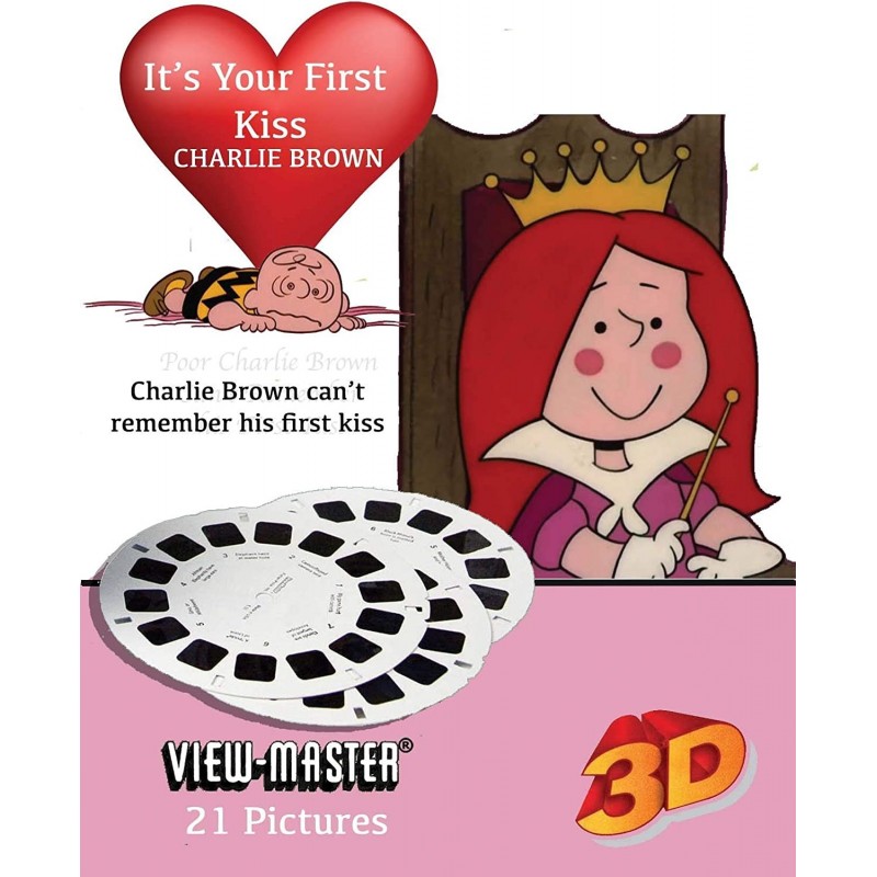 It's Your First Kiss Charlie Brown - ViewMaster - 3 Reel Set - 21 3D Images $74.16 Viewfinder Toys