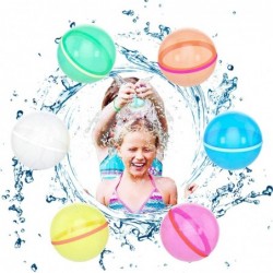 Reusable Water Balloons 6 PCS Magnetic Water Balloons Self Sealing Quick Fill for Kids/Adults Refillable Silicone Splash Wate...