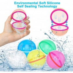 Reusable Water Balloons 6 PCS Magnetic Water Balloons Self Sealing Quick Fill for Kids/Adults Refillable Silicone Splash Wate...