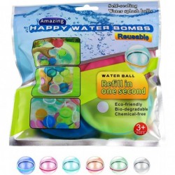 Magnetic Reusable Water Balloons Refillable Water Balloons Splash Water Bombs Quick Fill Self Sealing Water Play Water Games ...