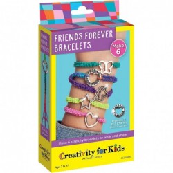 Friends Forever Bracelet Craft Kit - Create DIY 6 Friendship Charm Bracelets - Complete Kids Jewelry Kit $26.03 Kids' Drawing...