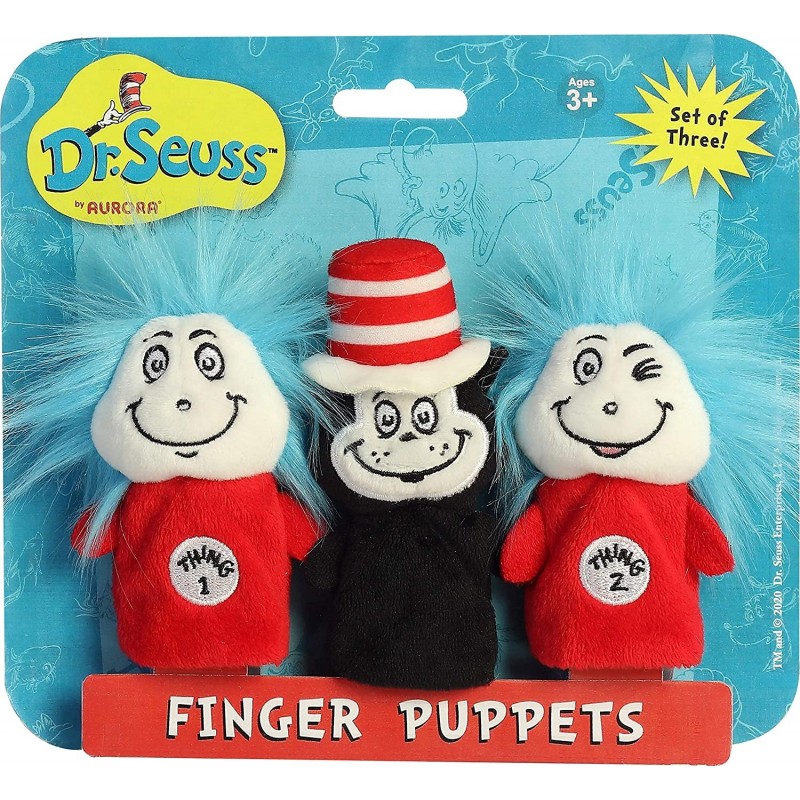 Aurora - Dr. Seuss - 3" Dr. Seuss Finger Puppet Set $36.54 Finger Puppets