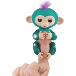 Fingerlings Glitter Monkey - Quincy - Teal Glitter - Interactive Baby Pet - (Amazon Exclusive) $27.48 Finger Puppets