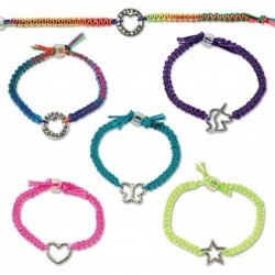 Friends Forever Bracelet Craft Kit - Create DIY 6 Friendship Charm Bracelets - Complete Kids Jewelry Kit $26.03 Kids' Drawing...