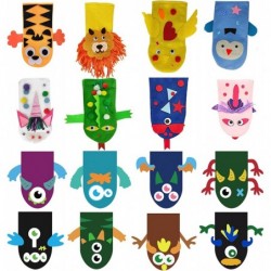 18Pcs Hand Puppet Craft Making Kit for Kids Art Craft Felt Puppet Creative Puppets DIY Hand Puppets kit $50.83 Hand Puppets