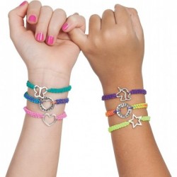 Friends Forever Bracelet Craft Kit - Create DIY 6 Friendship Charm Bracelets - Complete Kids Jewelry Kit $26.03 Kids' Drawing...