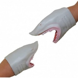 Set Of 2 Silicone Great White Megalodon Shark Hand Puppet $21.78 Hand Puppets