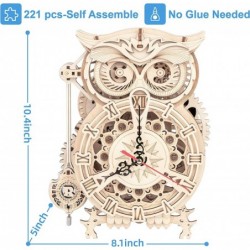 3D Puzzles for Adults Wooden Owl Clock Mechnical Gear Model Kits Gift for Adults & Teens (161 PCS) $85.92 3-D Puzzles