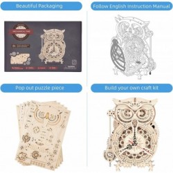 3D Puzzles for Adults Wooden Owl Clock Mechnical Gear Model Kits Gift for Adults & Teens (161 PCS) $85.92 3-D Puzzles